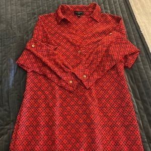 Long sleeve print dress
